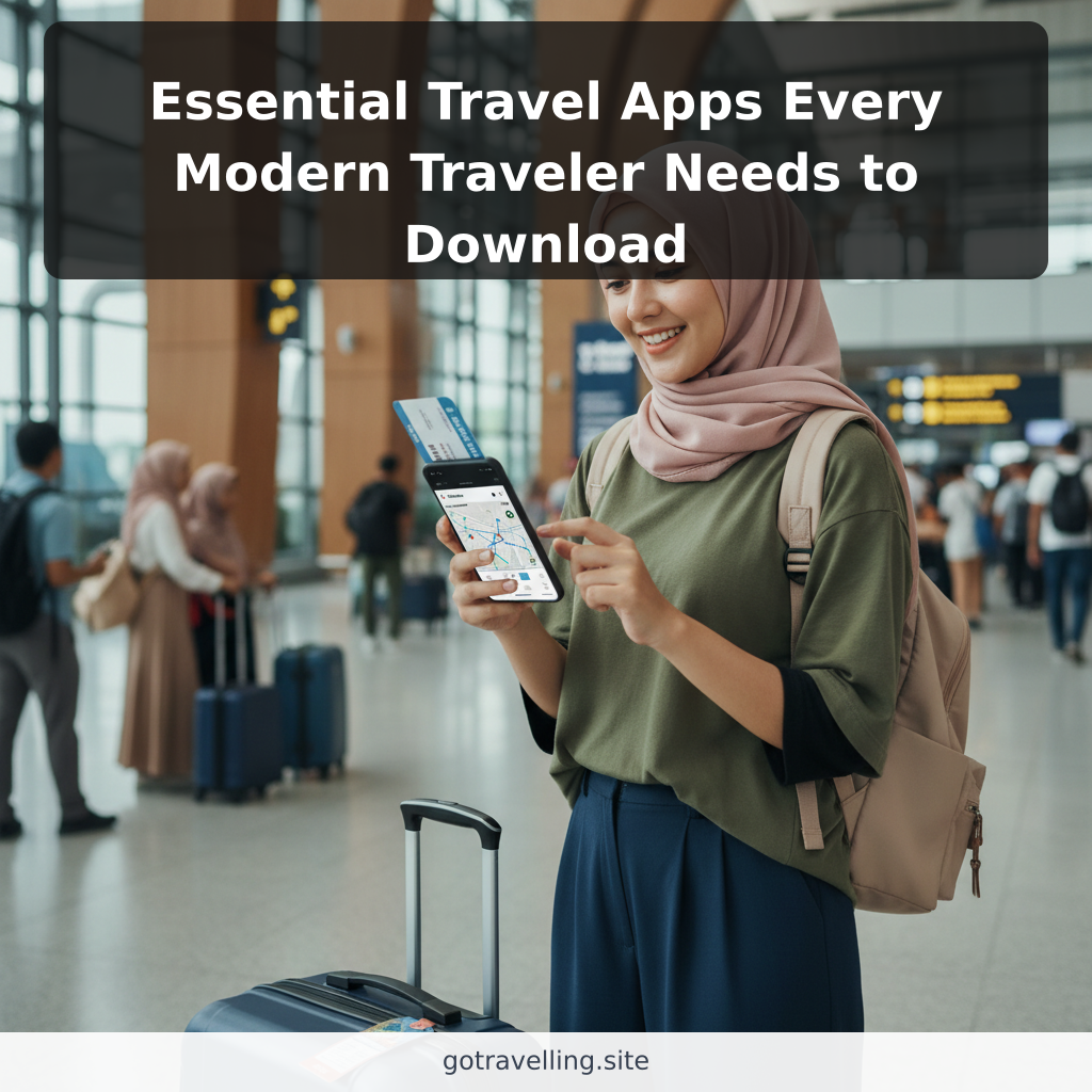 Essential Travel Apps Every Modern Traveler Needs to Download ilustrasi