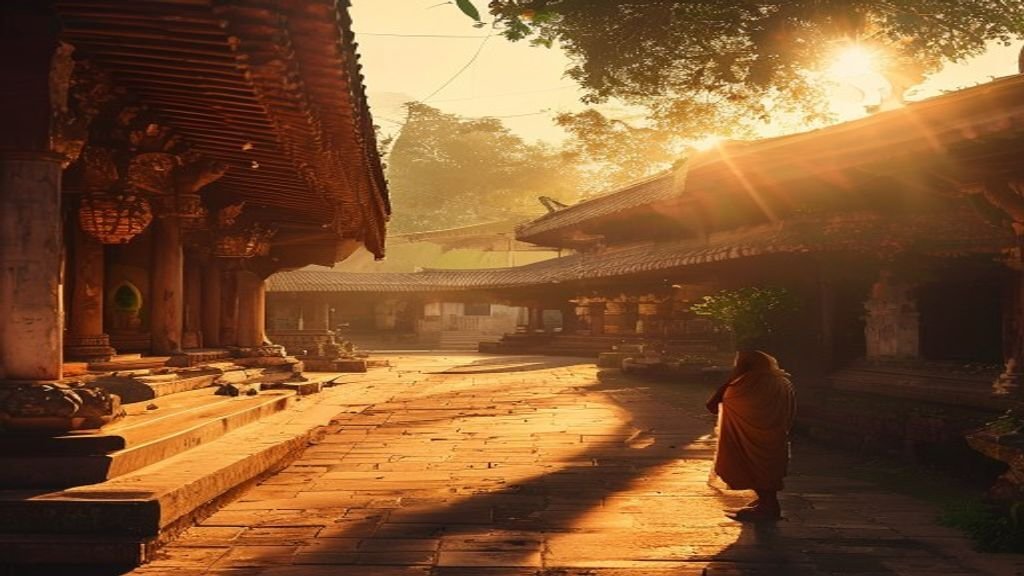 Asian landmarks and temples in popular travel destinations